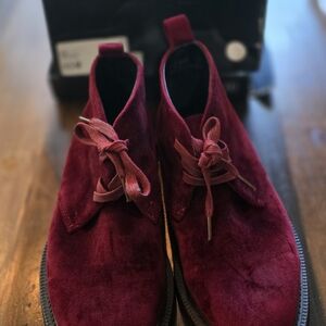 INC International Concepts Men's Deep Red Chukka Boots